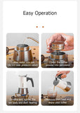 Moka Pot Stove Top Espresso Coffee Maker - 450ml