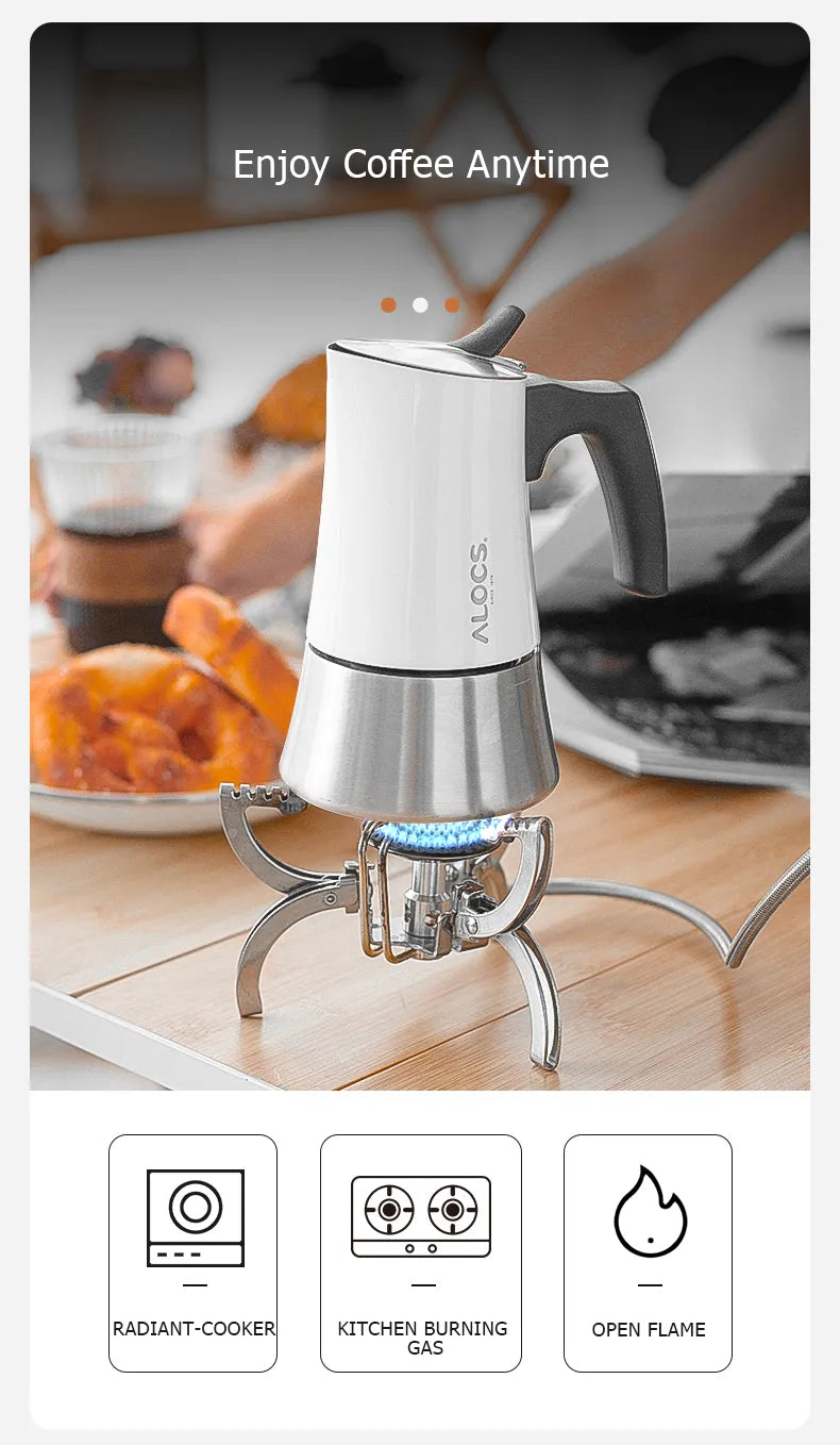 Moka Pot Stove Top Espresso Coffee Maker - 450ml