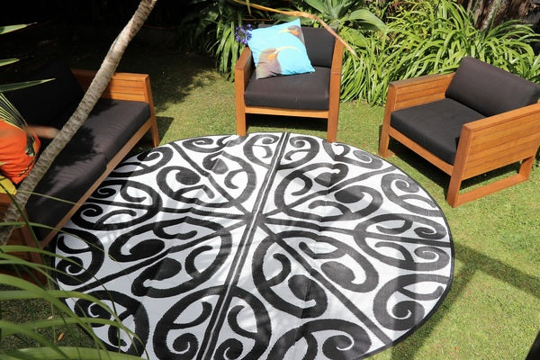 Recycled Maori Korero Design Mat, Outdoor Mat, Camping Mat, School Classroom Mat, Fashion Mat. Unique Corporate Gift.