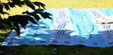 GUMLEAVES & WATERHOLES Design Mat - BLUE 3.0m x 3.0m