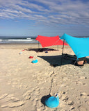 Beach sun shade, tent shelter suitable for families or couples to provide sun protection. The perfect accessory for picnics or spending time at the beach